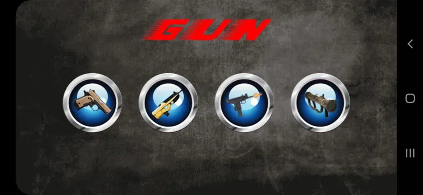 100 Weapons Guns Sound android App screenshot 0